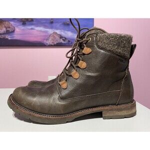 LL Bean East Point Leather Boots Womens 10 Brown Tek 2.5 Hiking Trail Camping